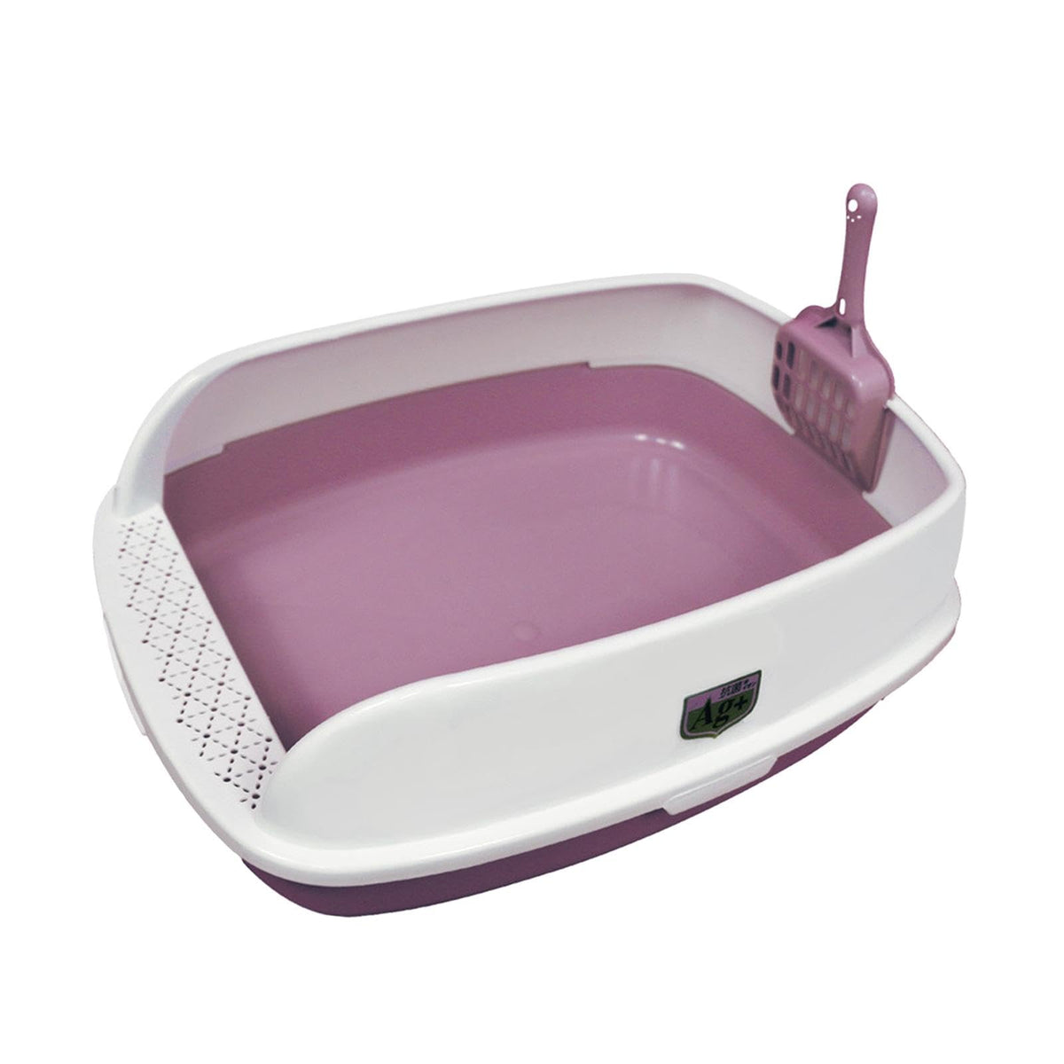 Pink Semi Enclosed Cat Litter Box G71327