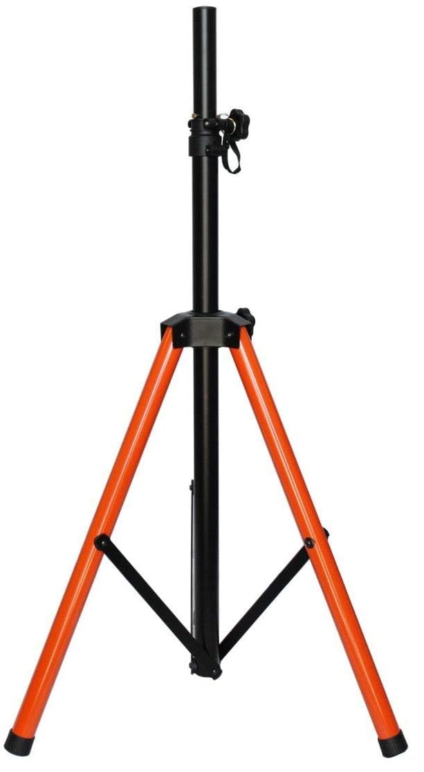 Tripod PA Speaker Stands with Orange Base and 2 Canvas Carrying Bags E812362