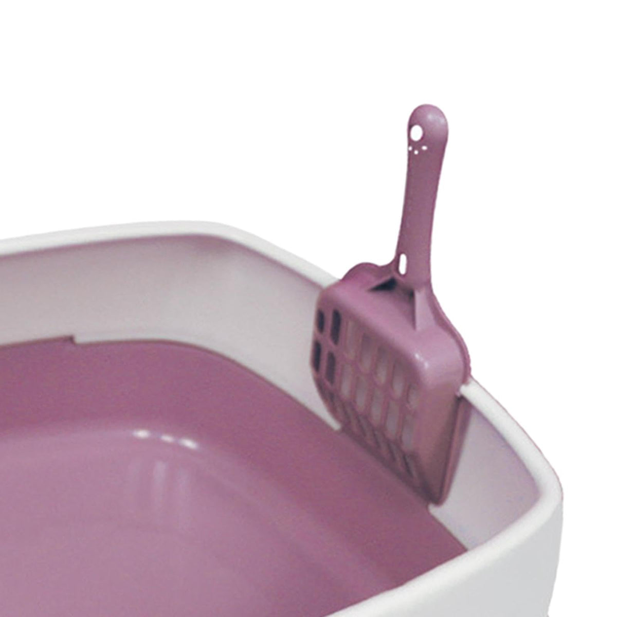 Pink Semi Enclosed Cat Litter Box G71327
