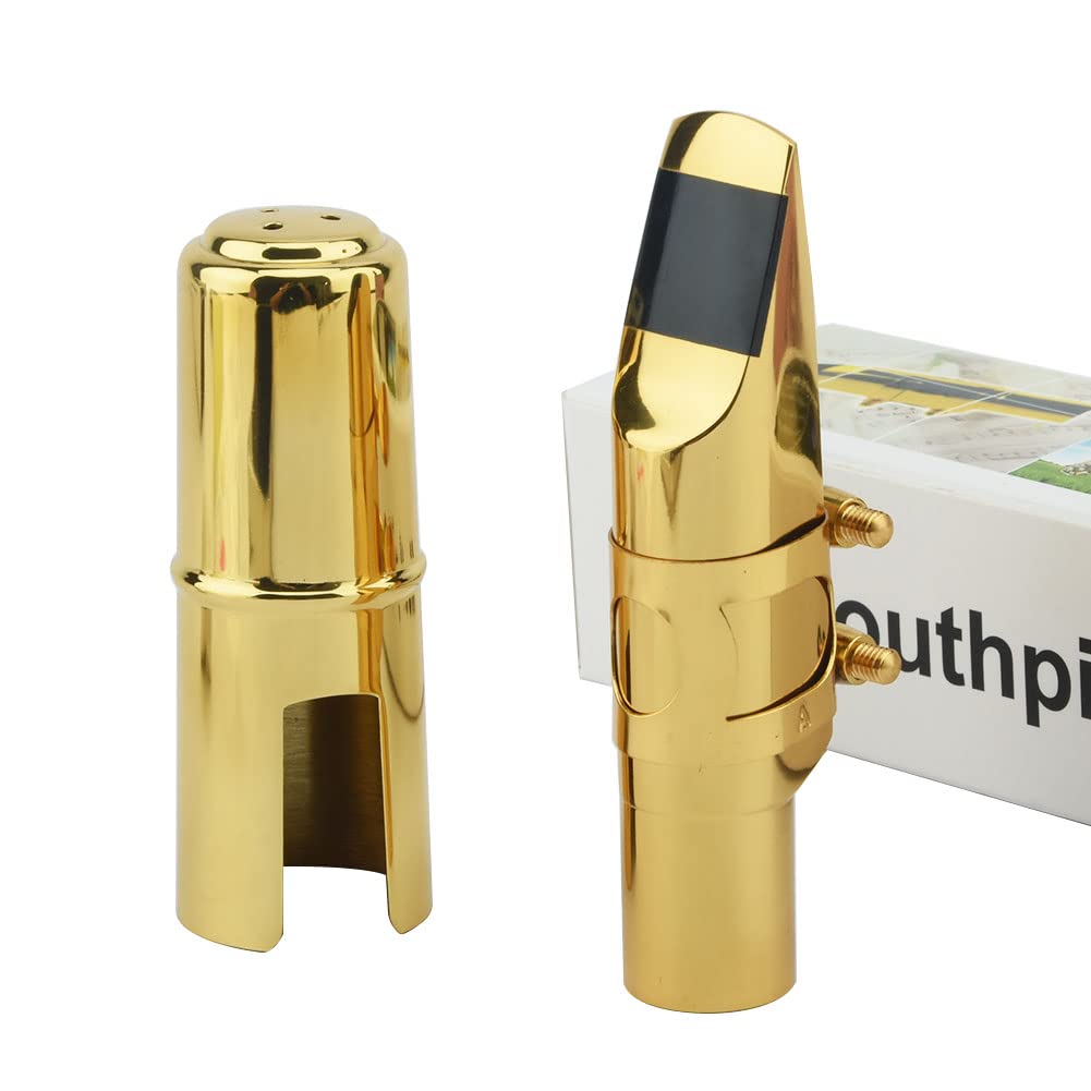 Alto Saxophone Mouthpiece with Cap and Ligature Gold 5C Z4104