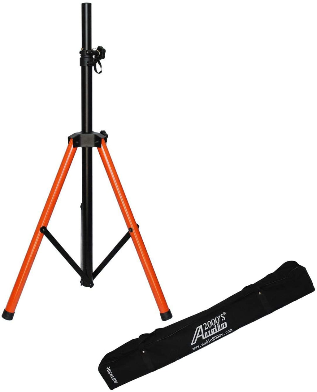 Tripod PA Speaker Stands with Orange Base and 2 Canvas Carrying Bags E812362