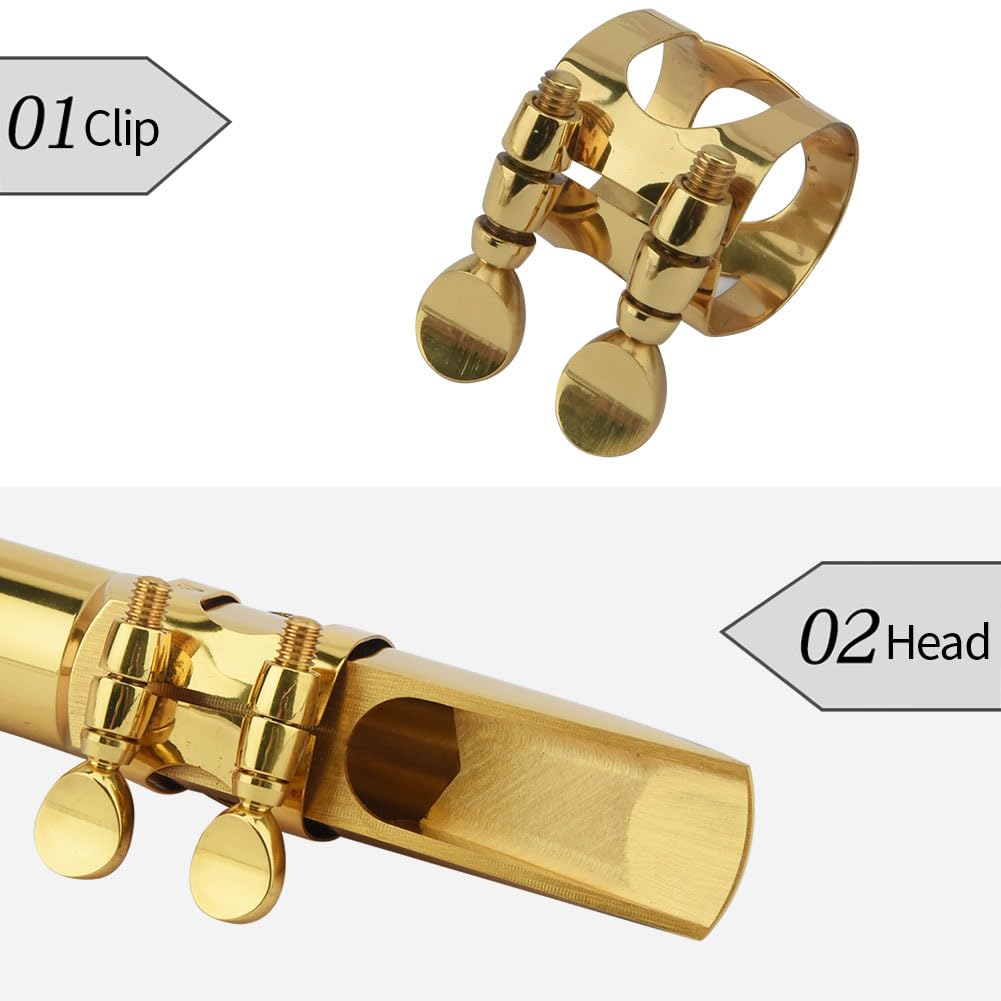 Alto Saxophone Mouthpiece with Cap and Ligature Gold 5C Z4104