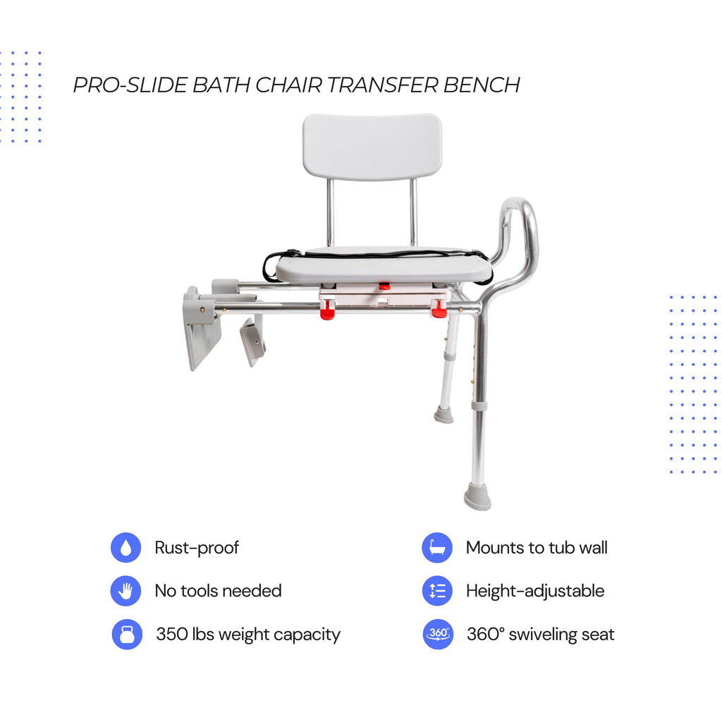 Sliding Tub Transfer Bench with Swivel Seat M951
