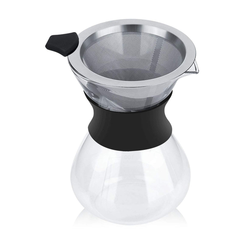 Pour Over Coffee Maker, Paperless Glass Dripper 400ML M6031
