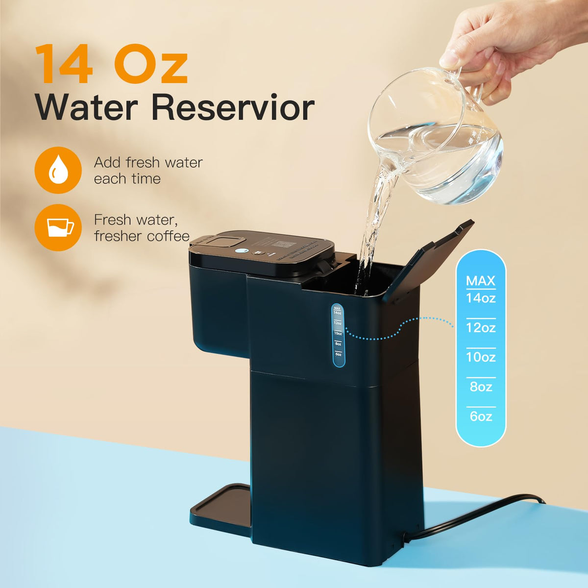 Mini Single Serve Hot and Iced Coffee Maker S62148