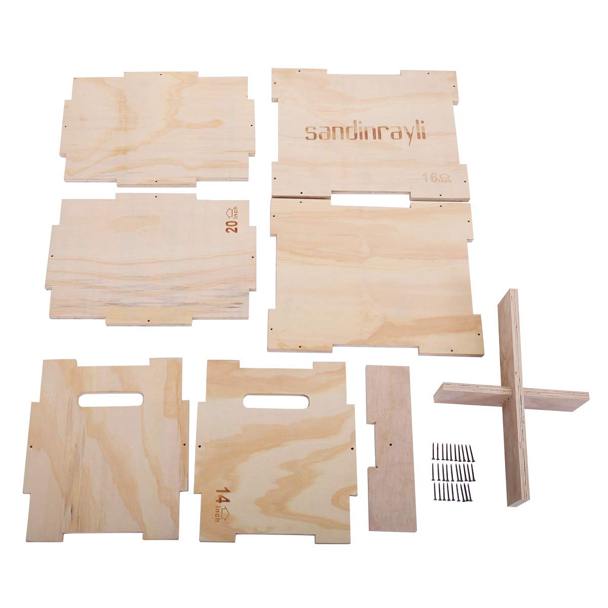 3-in-1 Wooden Plyo Jump Box J79256