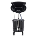 Portable Plastic Shampoo Unit with Electric Pump, 2 Buckets and Drain Hoses D739