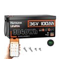36V 100Ah LiFePO4 Golf Cart Battery with 200A BMS W9810