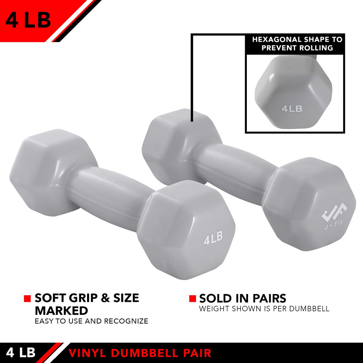 Neoprene & Vinyl Coated Dumbbell Pairs or Sets V352