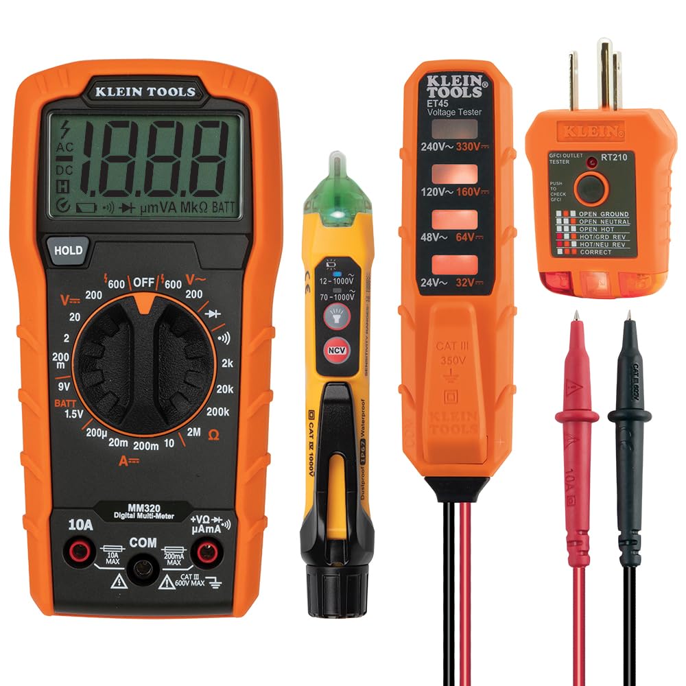 Digital Multimeter Electrical Test Kit with Carrying Case O422686