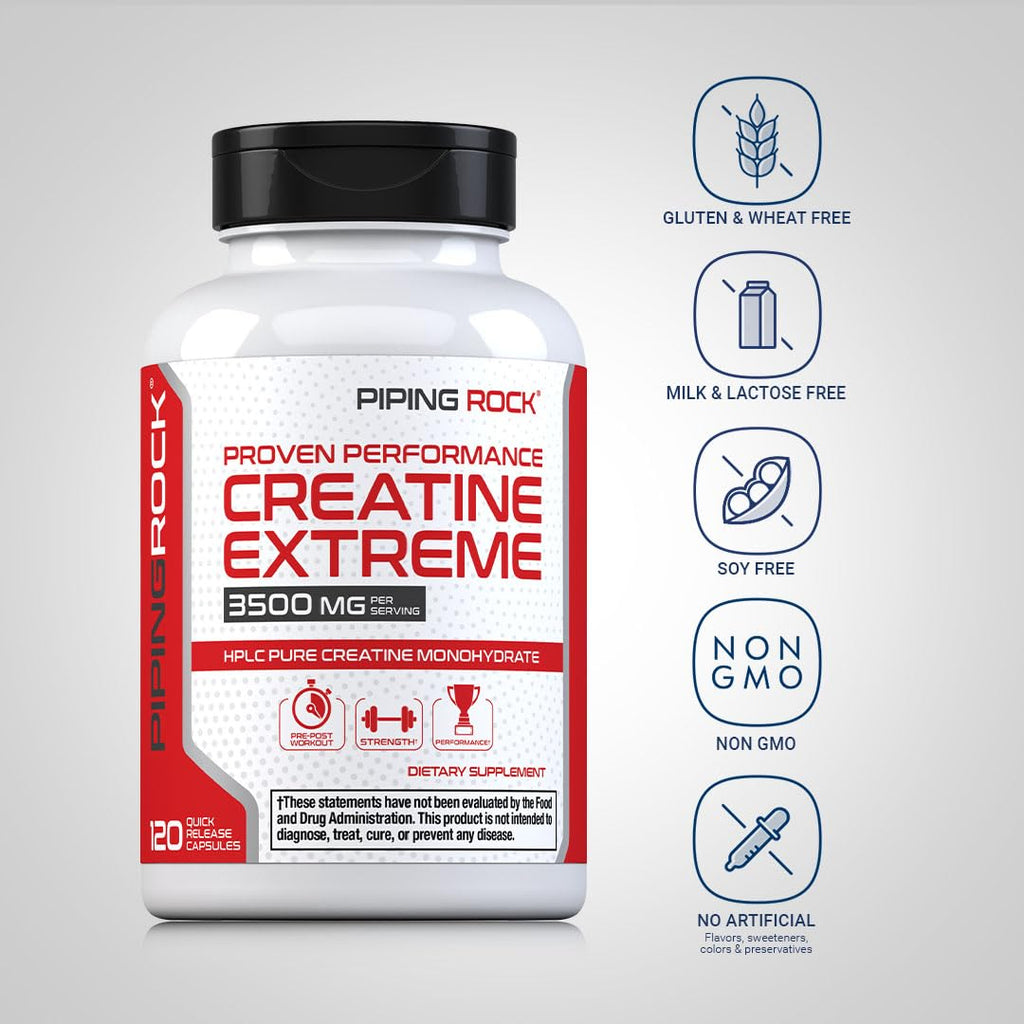 Creatine Monohydrate Capsules 3500 mg 120 Pills V206526