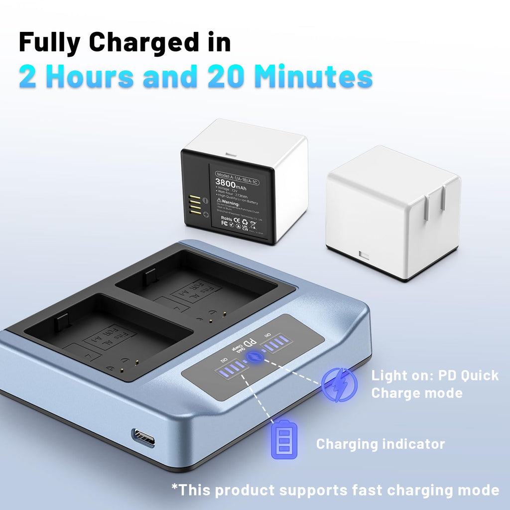 3800mAh Rechargeable Lithium Battery with Charger Station R13629