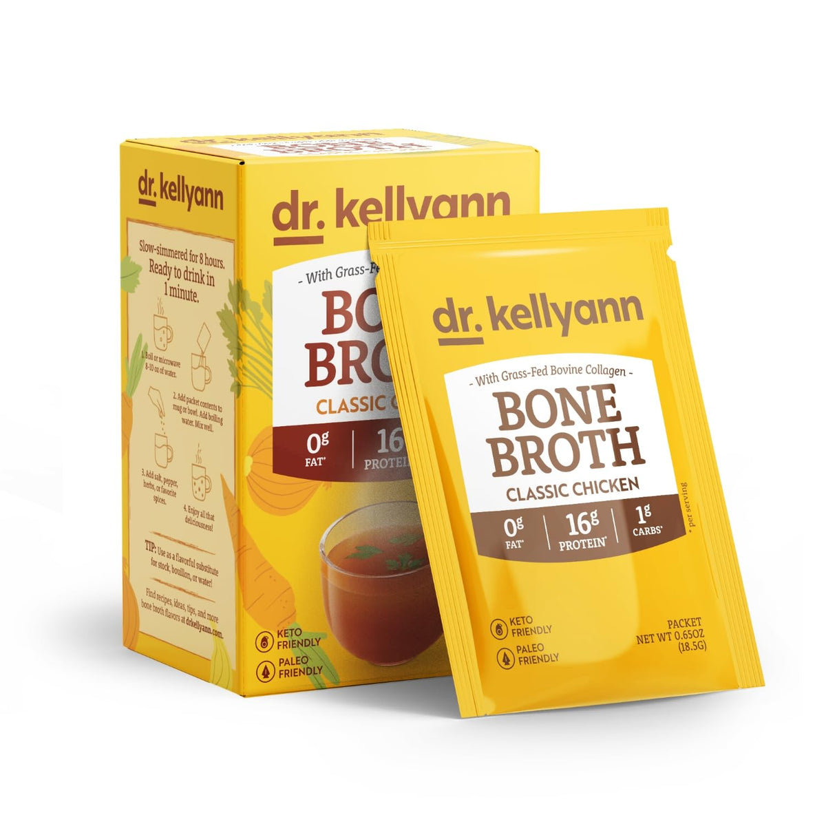 Bone Broth Packets Variety Pack 3 Boxes 21 Servings W49297