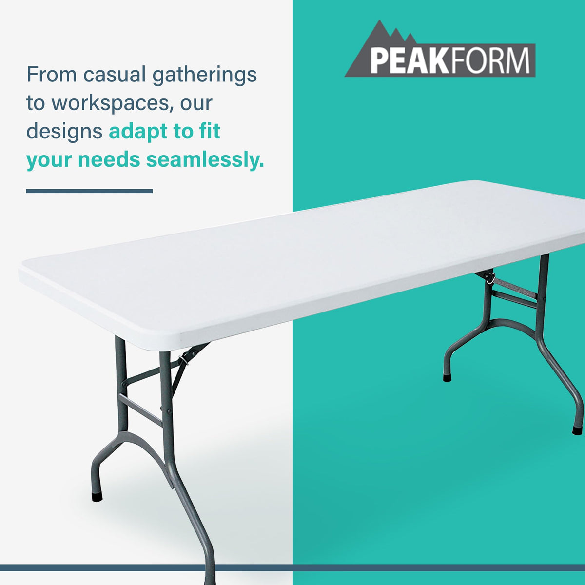 White 6 Foot Folding Multipurpose Table A26650