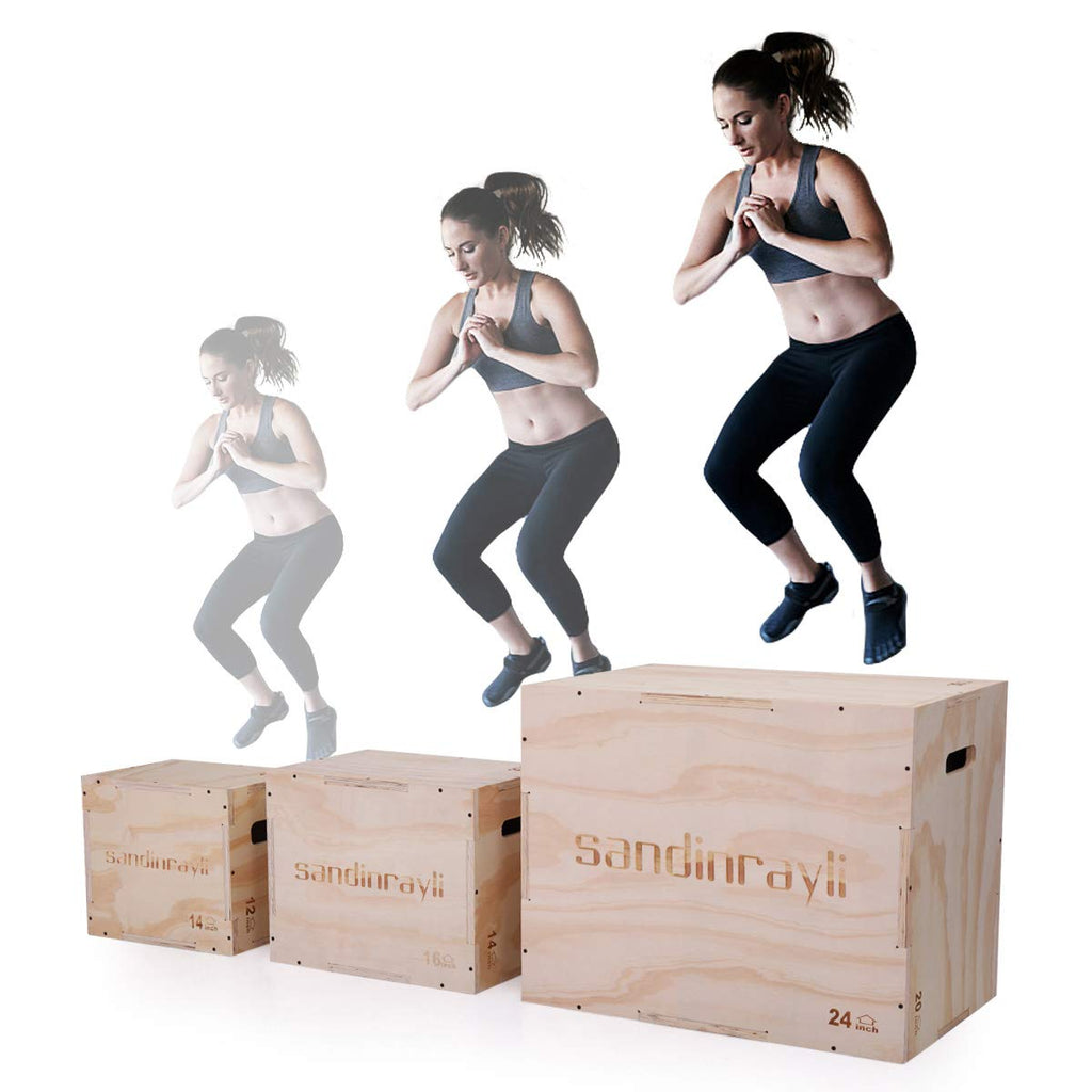 3-in-1 Wooden Plyo Jump Box J79256