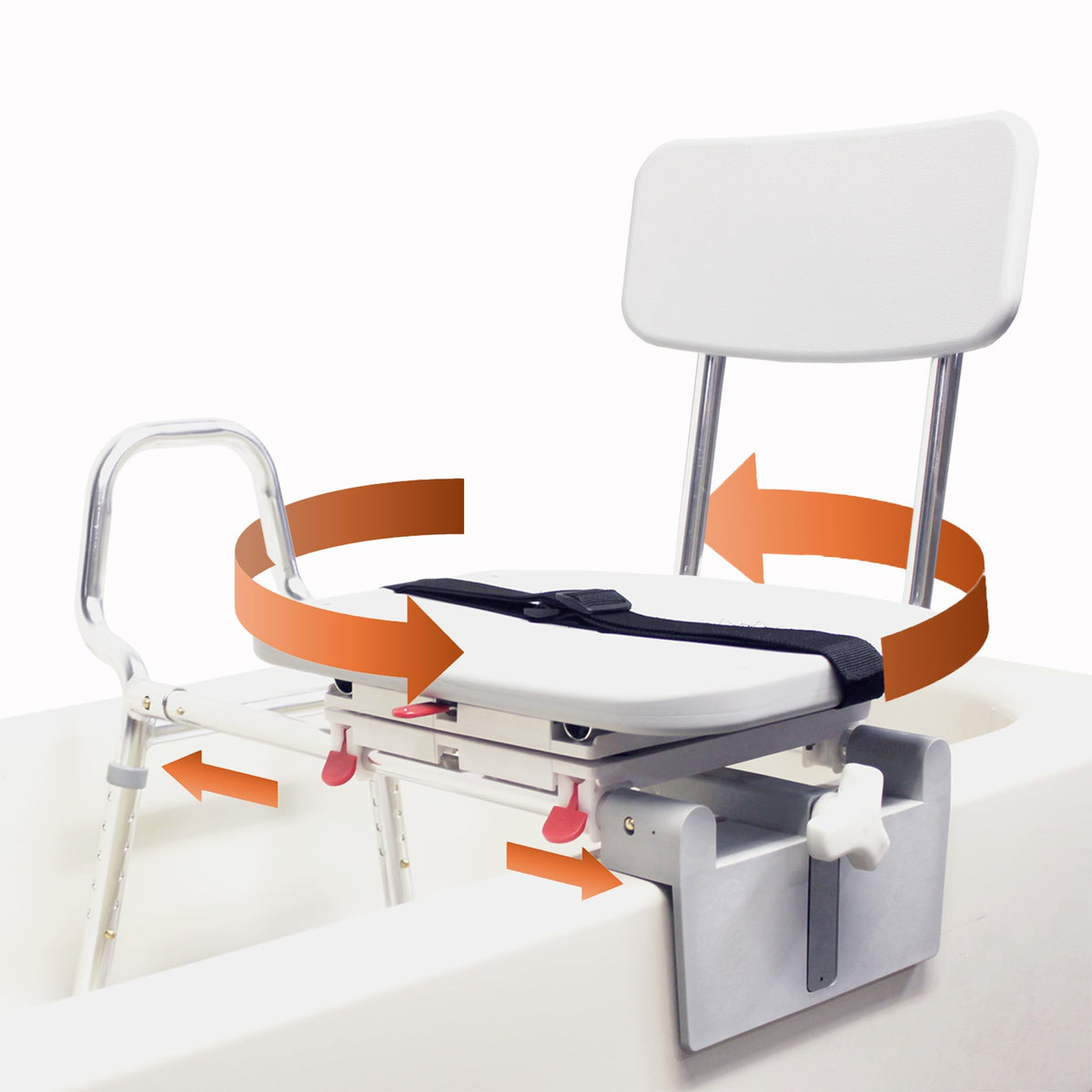 Sliding Tub Transfer Bench with Swivel Seat M951