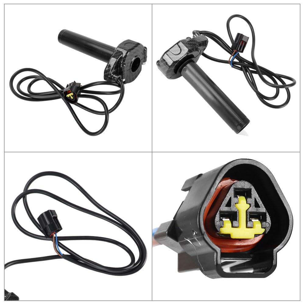 Carbon Fiber Throttle Grips with Throttle Cable V1048