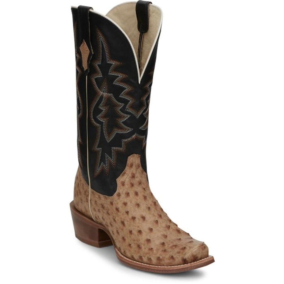 Full Quill Ostrich Leather Western Boots U628090