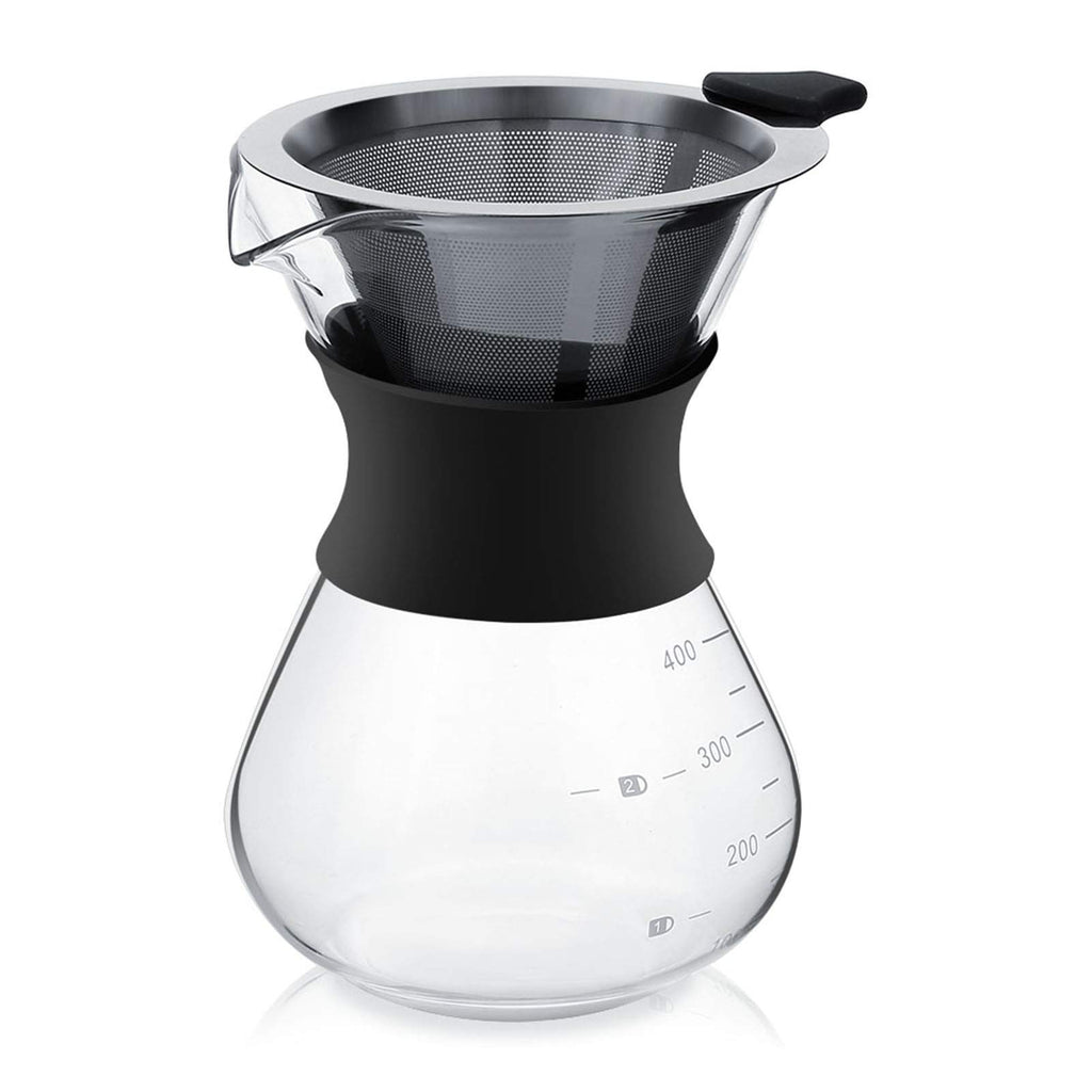 Pour Over Coffee Maker, Paperless Glass Dripper 400ML M6031
