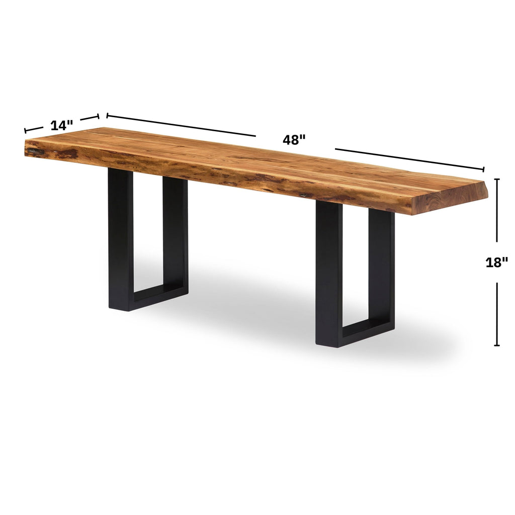 Solid Wood Entryway Bench Q177803