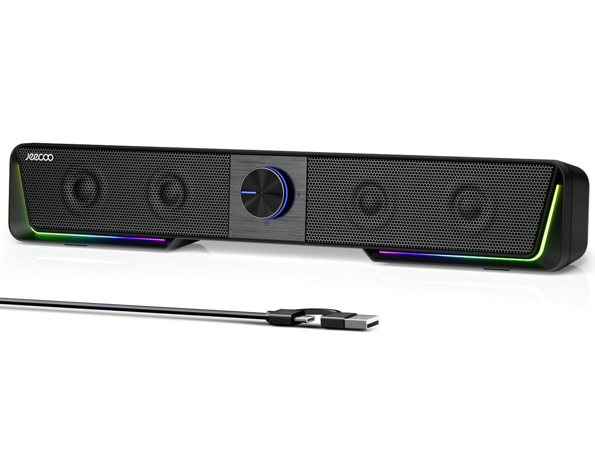 Bluetooth Computer Speakers with LED Light J1307