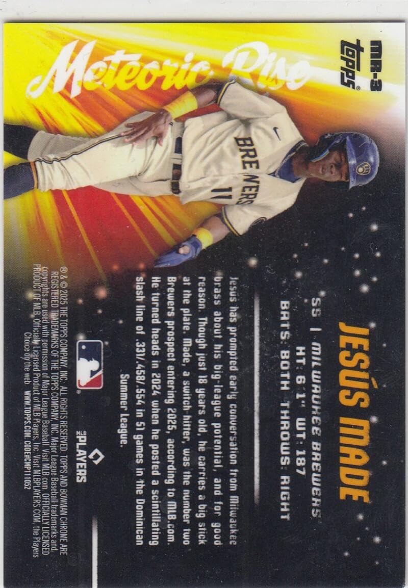 2025 Bowman Chrome Mega Box Green Mojo Refractor Baseball Trading Card 55/99 B218