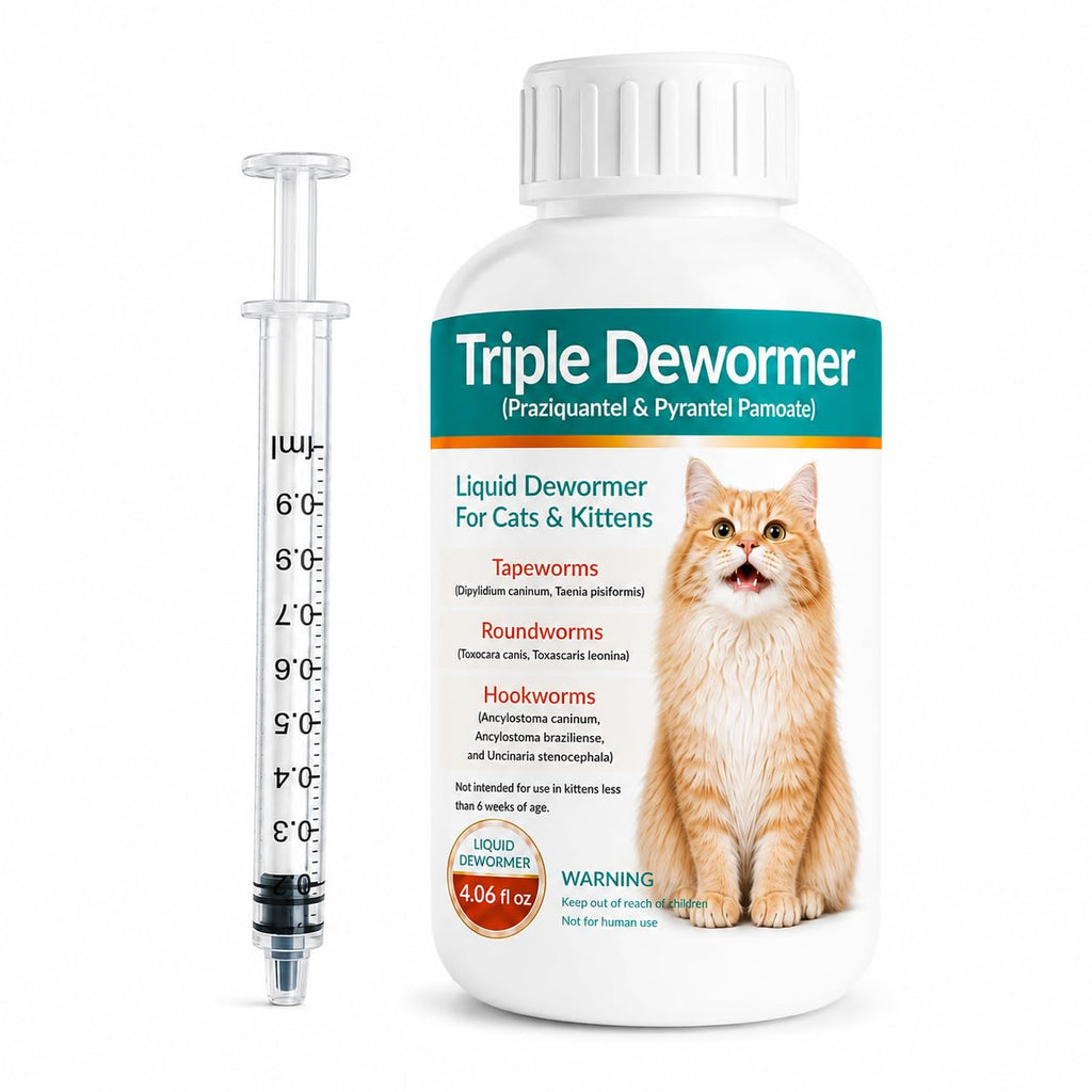 Cat Dewormer Liquid for Tapeworms, Roundworms and Hookworms X573023