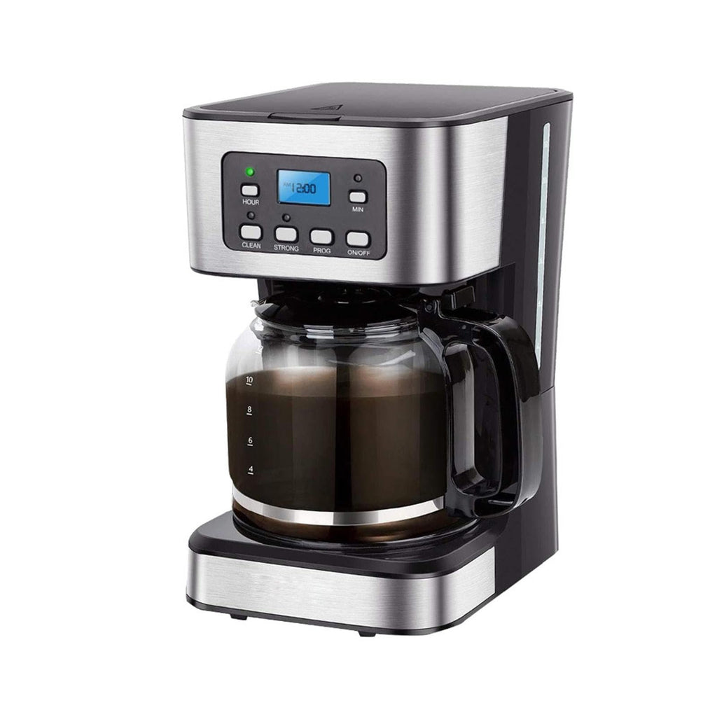 12 Cup Programmable Drip Coffee Maker with Glass Carafe I688