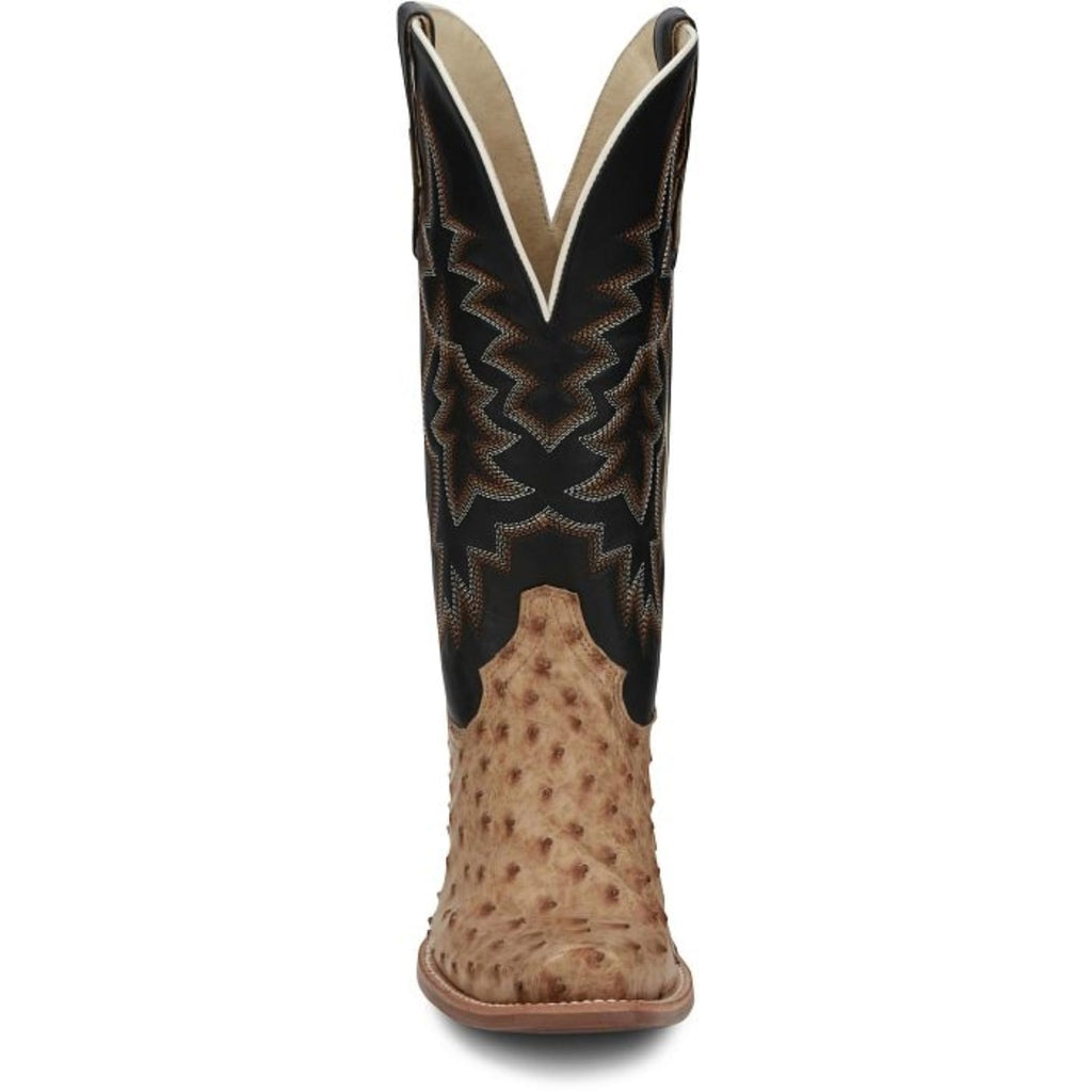 Full Quill Ostrich Leather Western Boots U628090