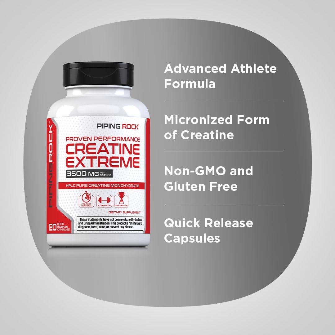 Creatine Monohydrate Capsules 3500 mg 120 Pills V206526