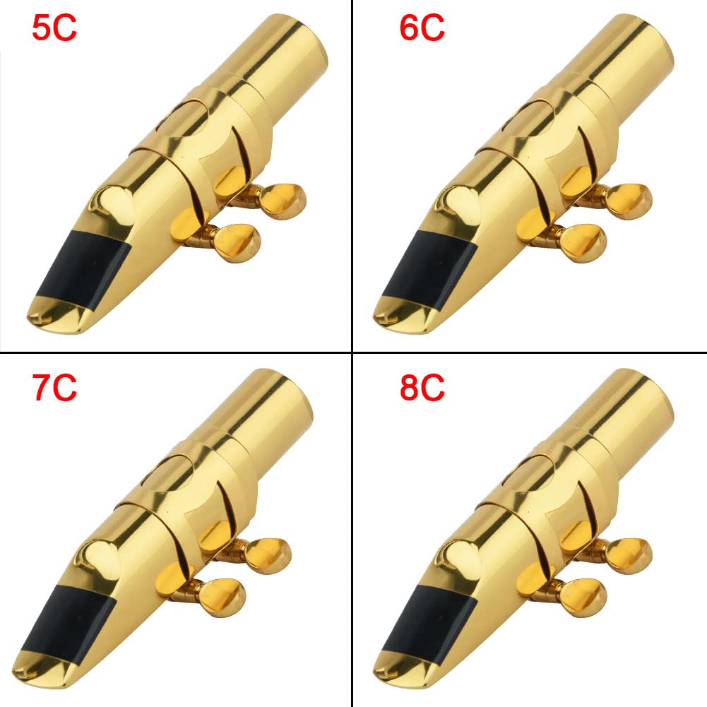 Alto Saxophone Mouthpiece with Cap and Ligature Gold 5C Z4104