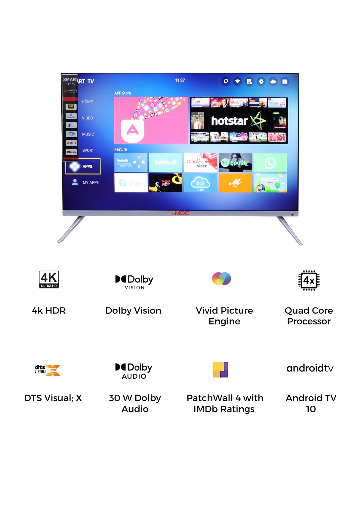 55 inches HD Smart LED TV O503613
