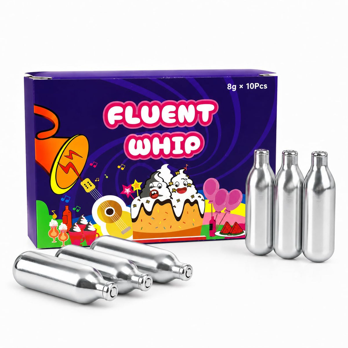 8g 10 Pack Whipped Cream Chargers R723120