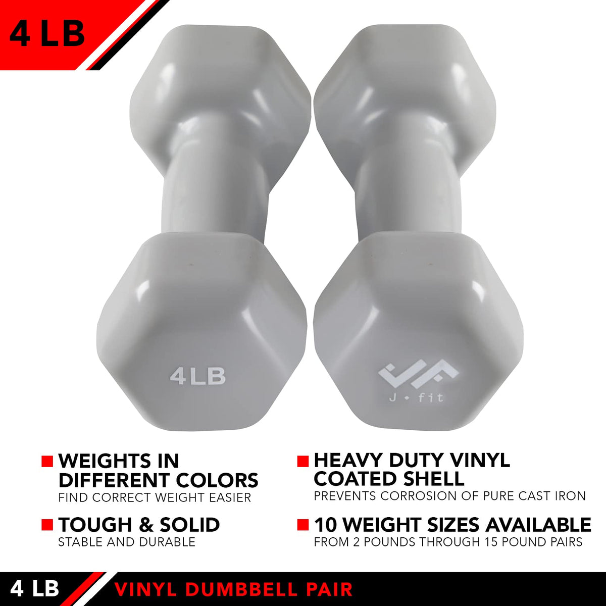 Neoprene & Vinyl Coated Dumbbell Pairs or Sets V352