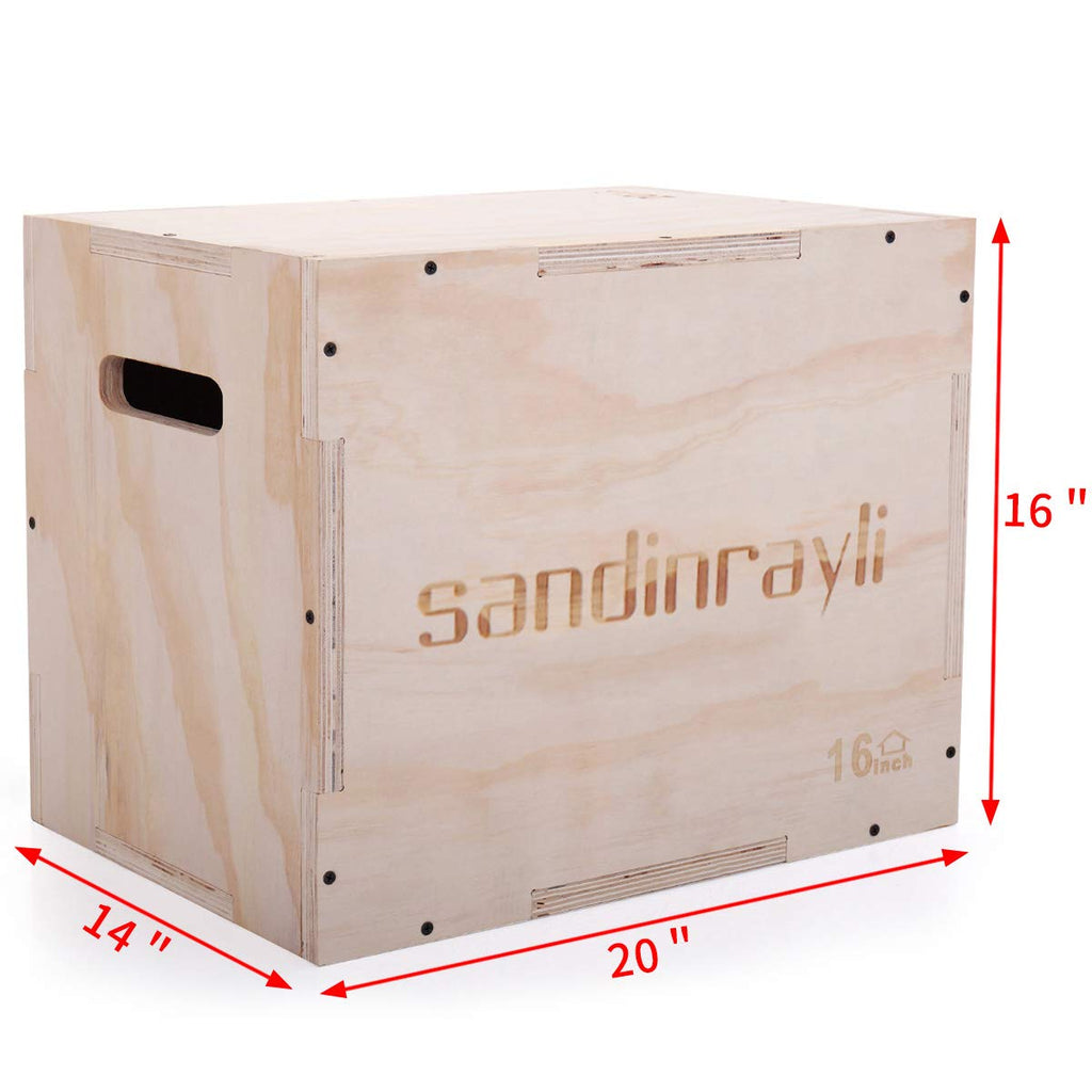 3-in-1 Wooden Plyo Jump Box J79256