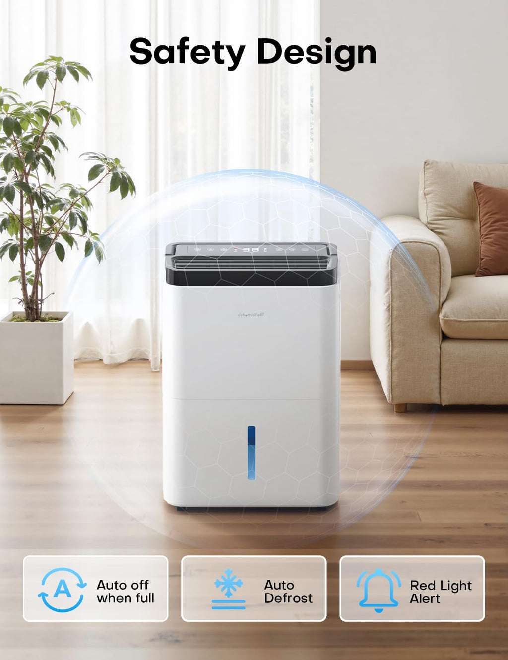 35 Pints Dehumidifier with Drain Hose S210