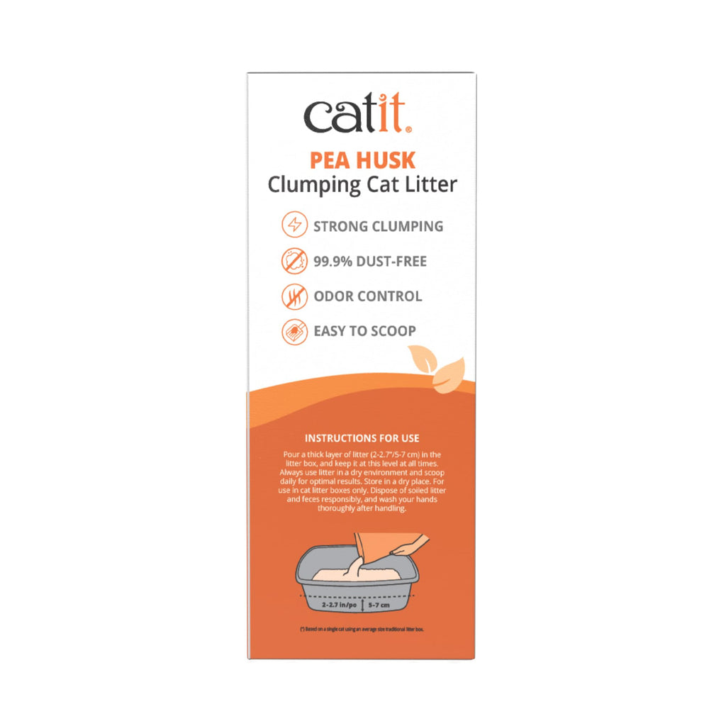 Pea Husk Clumping Cat Litter 12.3 lb Pack of 2 X310