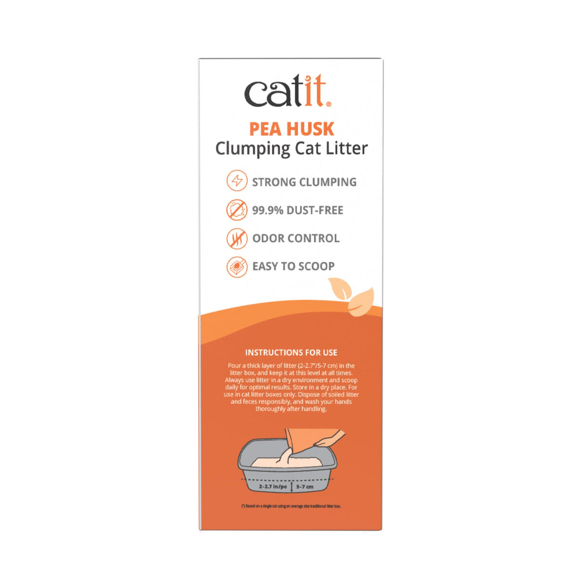 Pea Husk Clumping Cat Litter 12.3 lb Pack of 2 X310