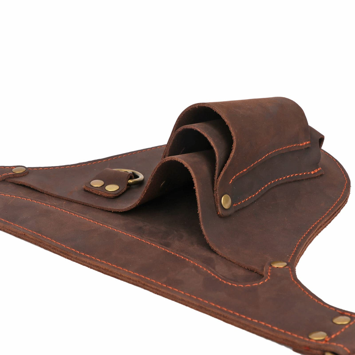 Leather 3 Pockets Adjustable Tool Belt Bag W11530