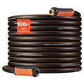 100 ft 5/8" Heavy Duty 4-Layer Rubber Garden Hose I448