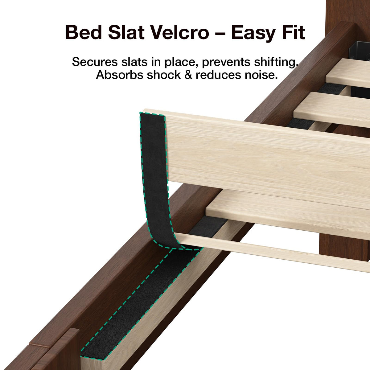 Queen Size Upholstered Bed Frame with Adjustable Headboard R5489