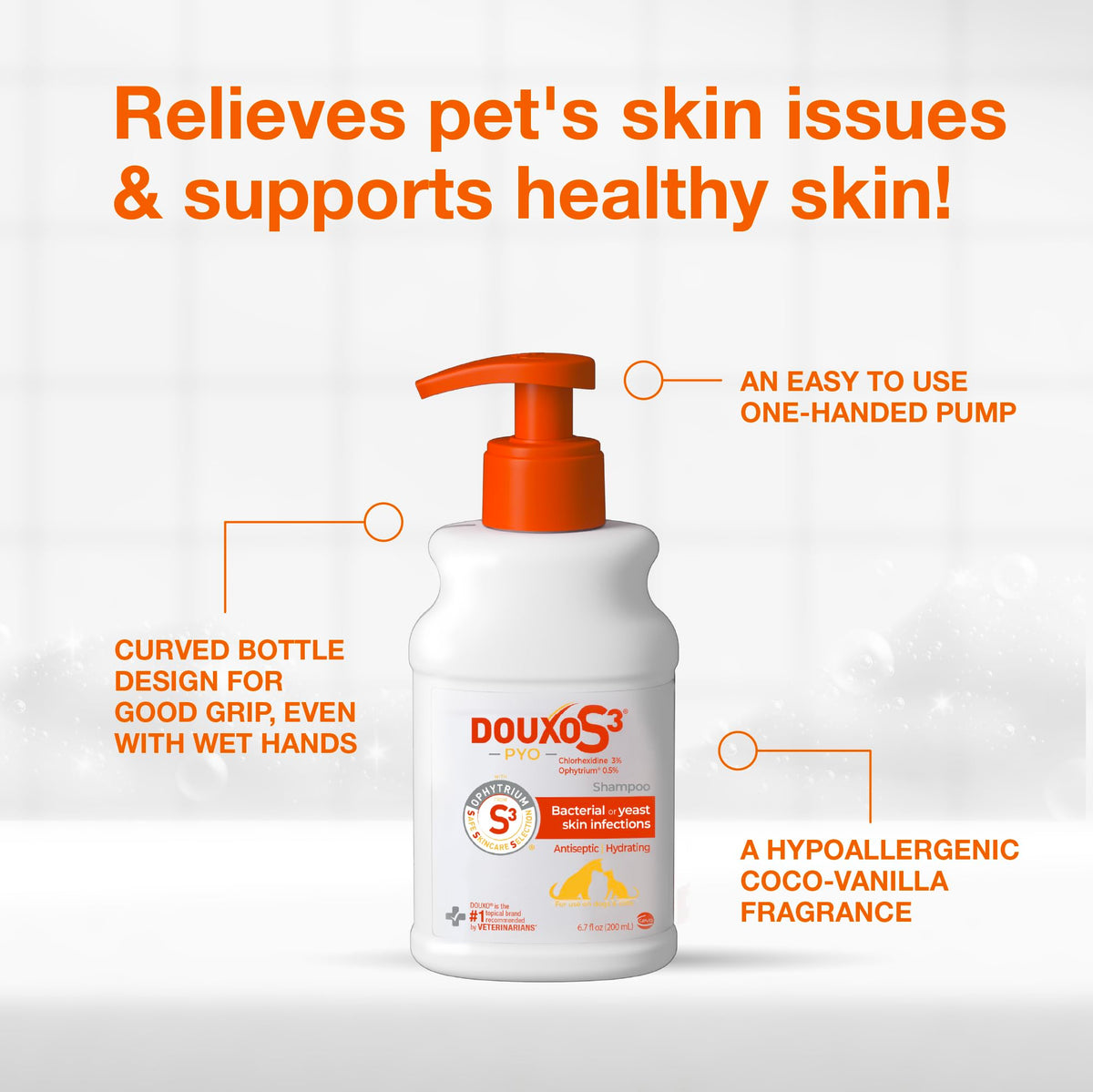 Medicated Dog Shampoo with 3% Chlorhexidine 6.7 fl oz M873