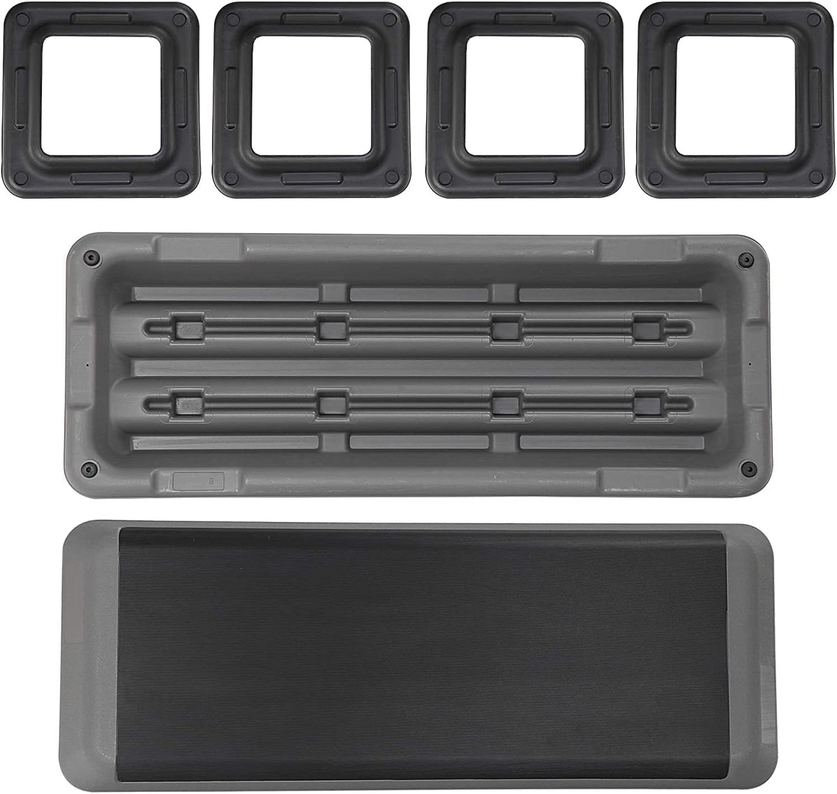 43" Adjustable Exercise Aerobic Step Platform with 4 Removable Risers R497562
