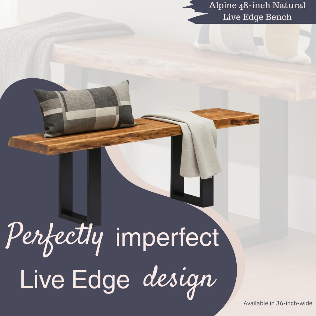 Solid Wood Entryway Bench Q177803