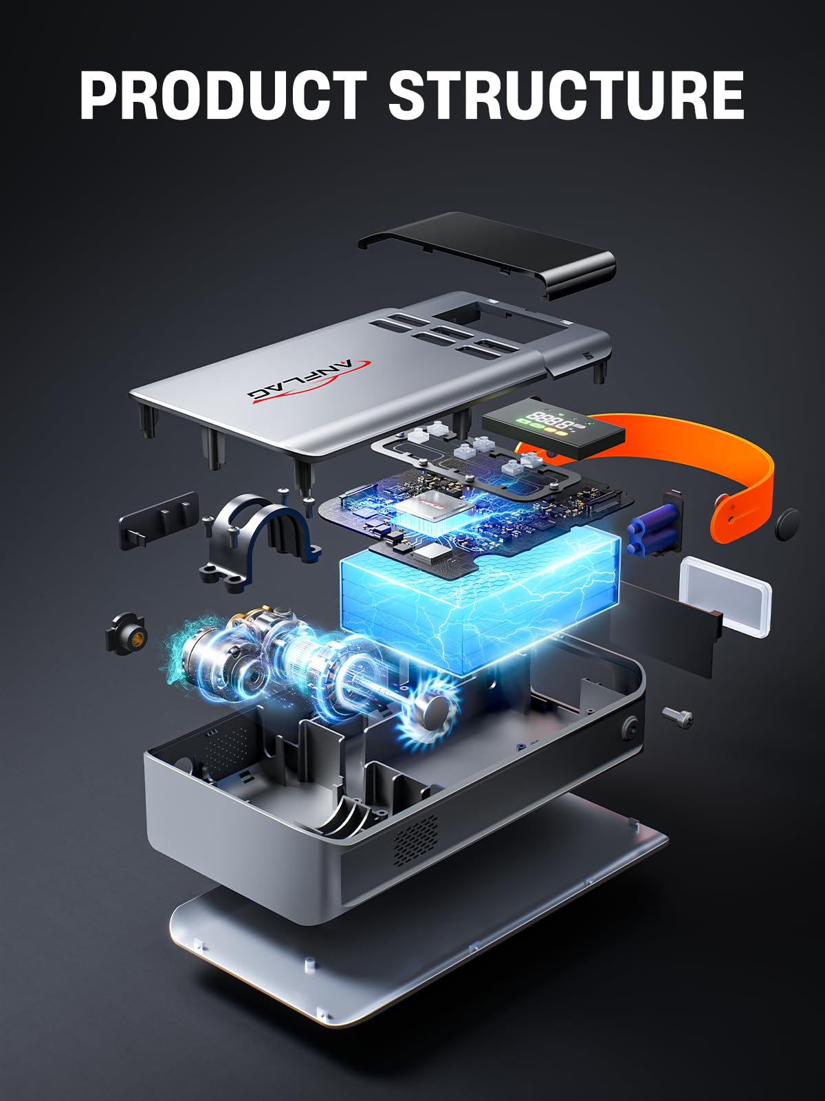 8-in-1 Car Jump Starter with Air Compressor R266191