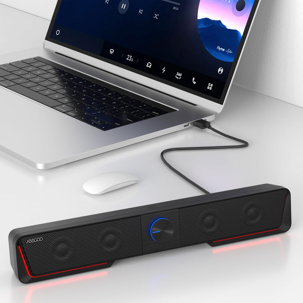 Bluetooth Computer Speakers with LED Light J1307