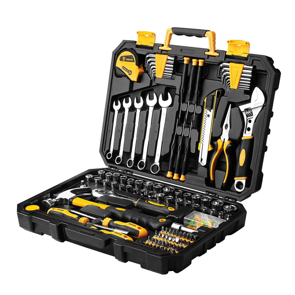 158 Piece Household Hand Tool Kit with Toolbox Storage Case V552561