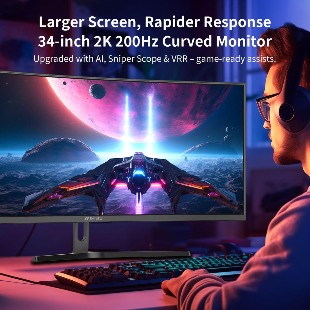 34-Inch Curved Ultrawide Gaming Monitor M36814