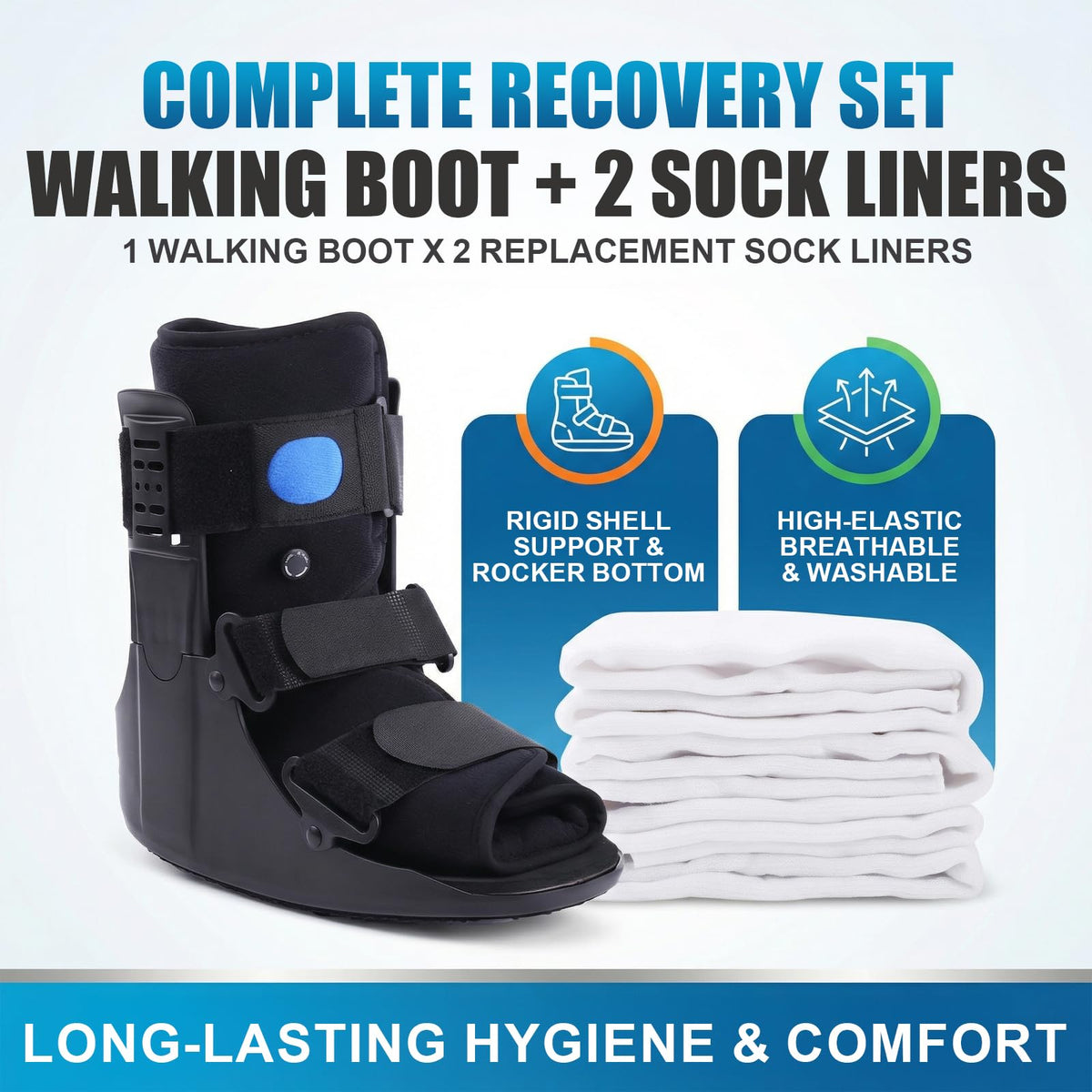 Inflatable Walker Fracture Boot with Replacement Sock Liner (Medium) N677