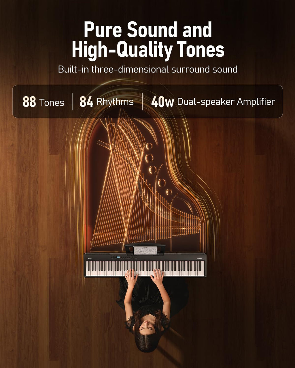 Folding 88-Key Weighted Digital Piano U366419